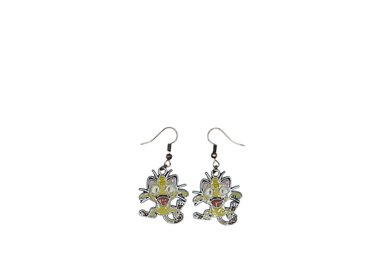 Boucles d’oreilles Miaouss – Pokémon – Inox argenté – Created Artisan