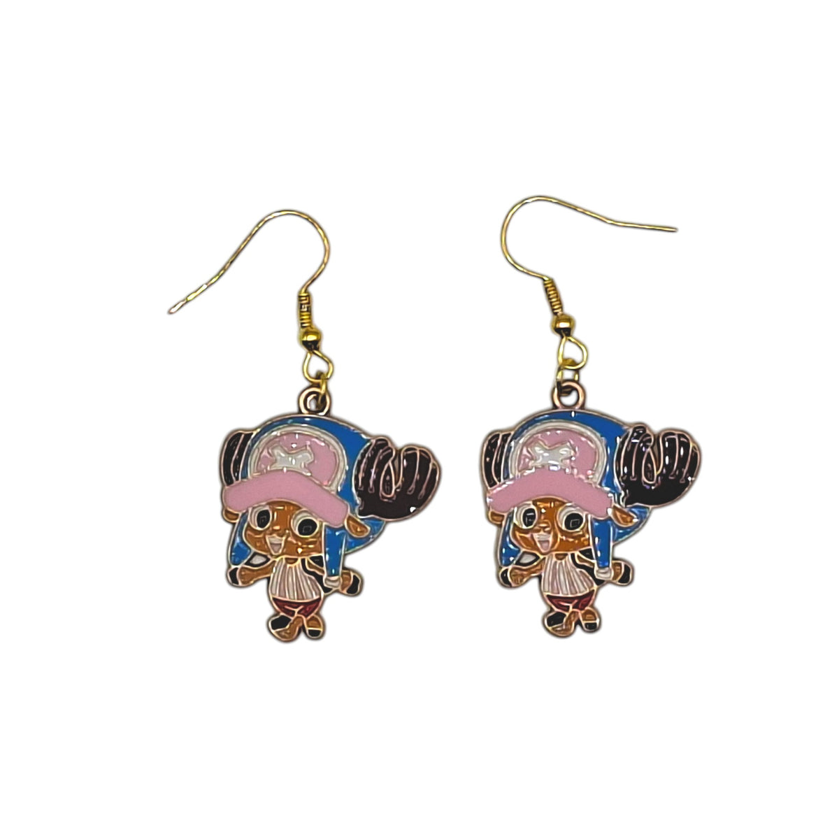 Boucles d’oreilles Tony Tony Chopper – One Piece – Inox doré – Created Artisan