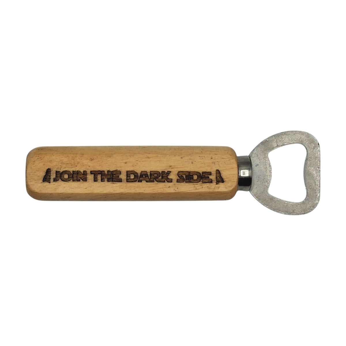 Décapsuleur en bois gravé inspiré de Star Wars – Join the Dark Side