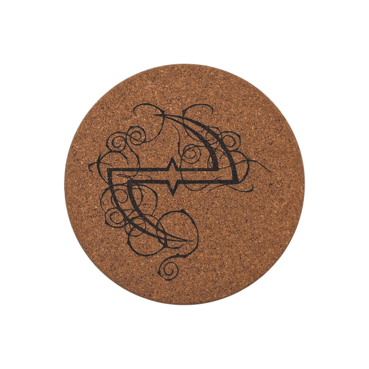 Sous-plat en liège gravé – Evanescence – Created Artisan