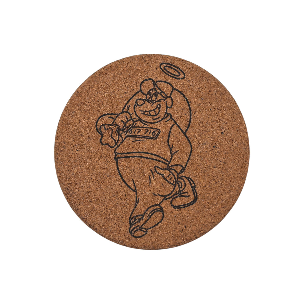Sous-plat en liège gravé – Rapetou – Disney – Created Artisan