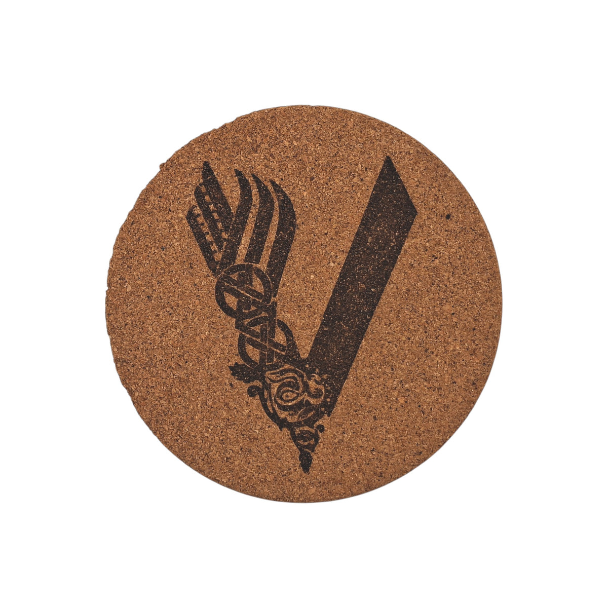 Sous-plat en liège gravé – Vikings – Created Artisan