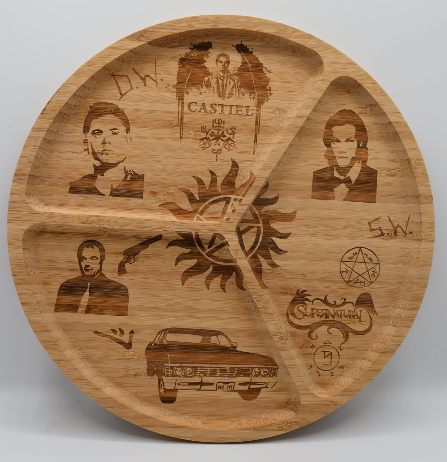 Plateau apéro bois 30 cm Supernatural