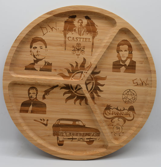 Plateau apéro bois 30 cm Supernatural