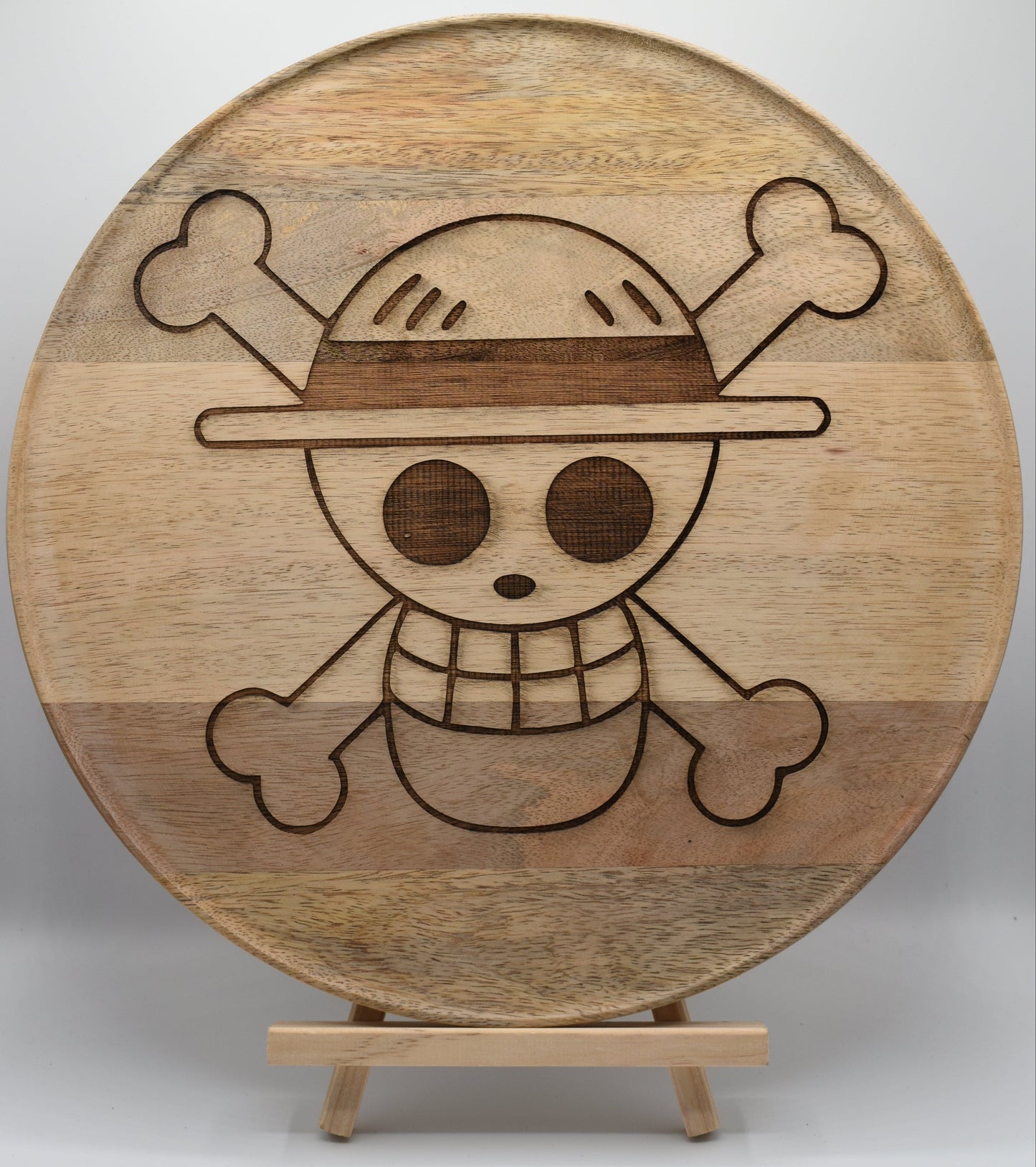 Plateau en bois gravé One Piece - Symbole