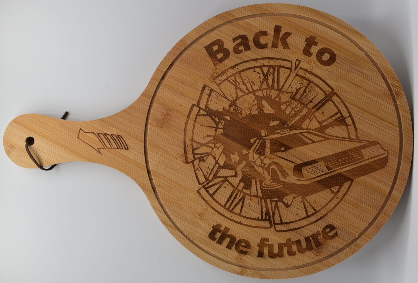 Planche à pizza en bois gravée – Back to the Future