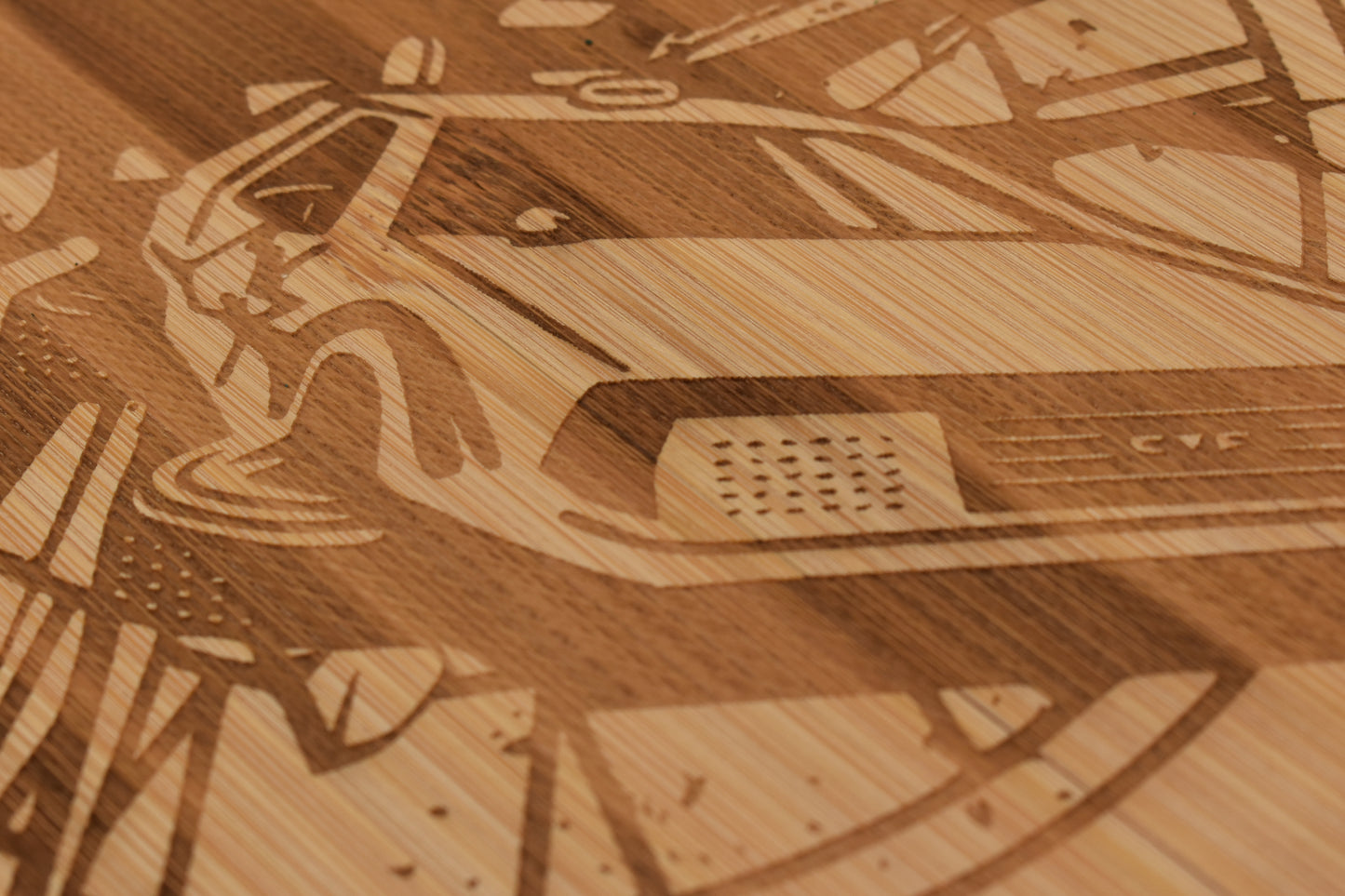 Planche à pizza en bois gravée – Back to the Future