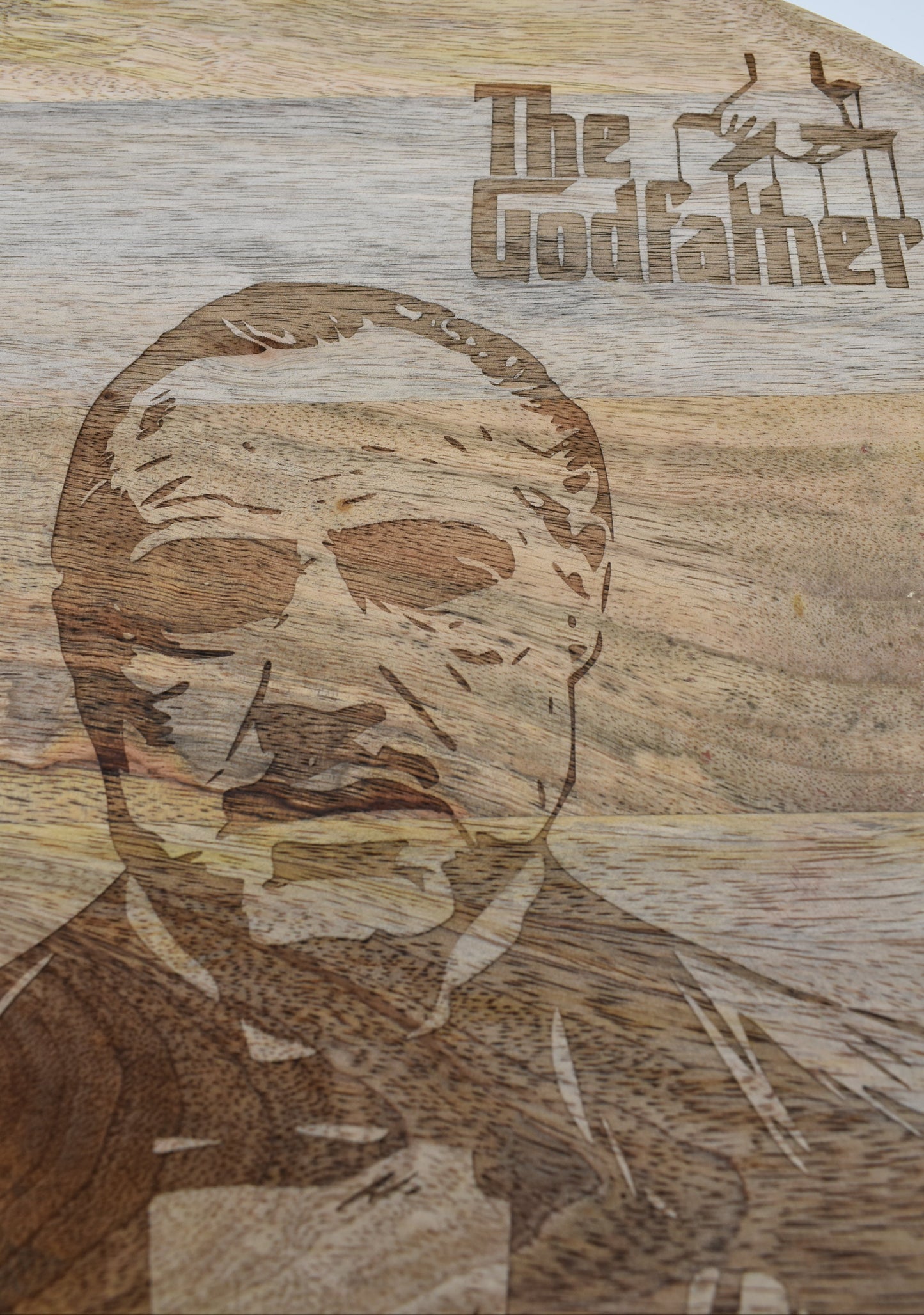 Plateau en bois gravé The Godfather