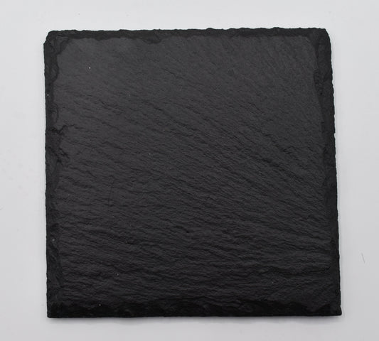 🪨 Sous-verre en ardoise personnalisable – 9 x 9 cm