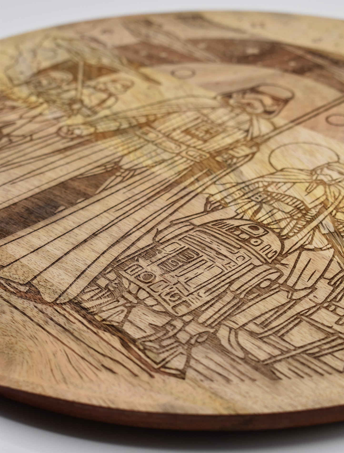 Plateau en bois gravé - Dark Vador & l’Empire – Décoration artisanale personnalisable