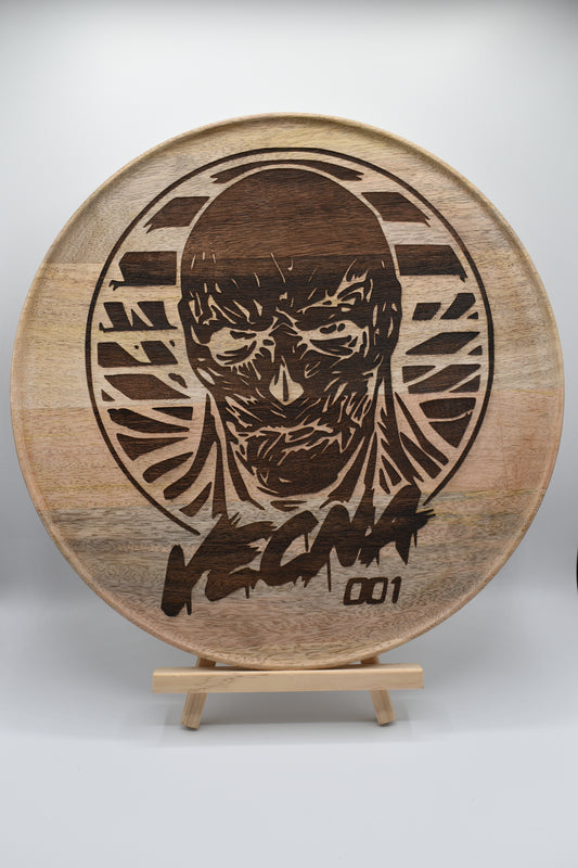 Plateau en bois gravé Stranger Things Vecna