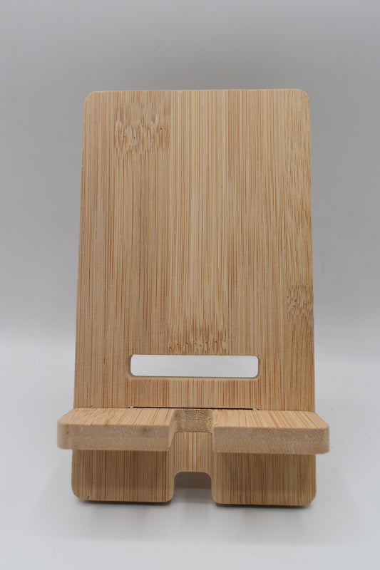 Support smartphone en bois personnalisable – 14 x 8 cm