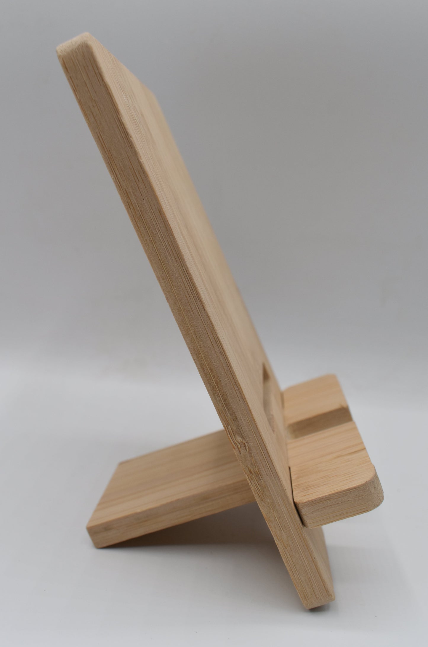 Support smartphone en bois personnalisable – 14 x 8 cm