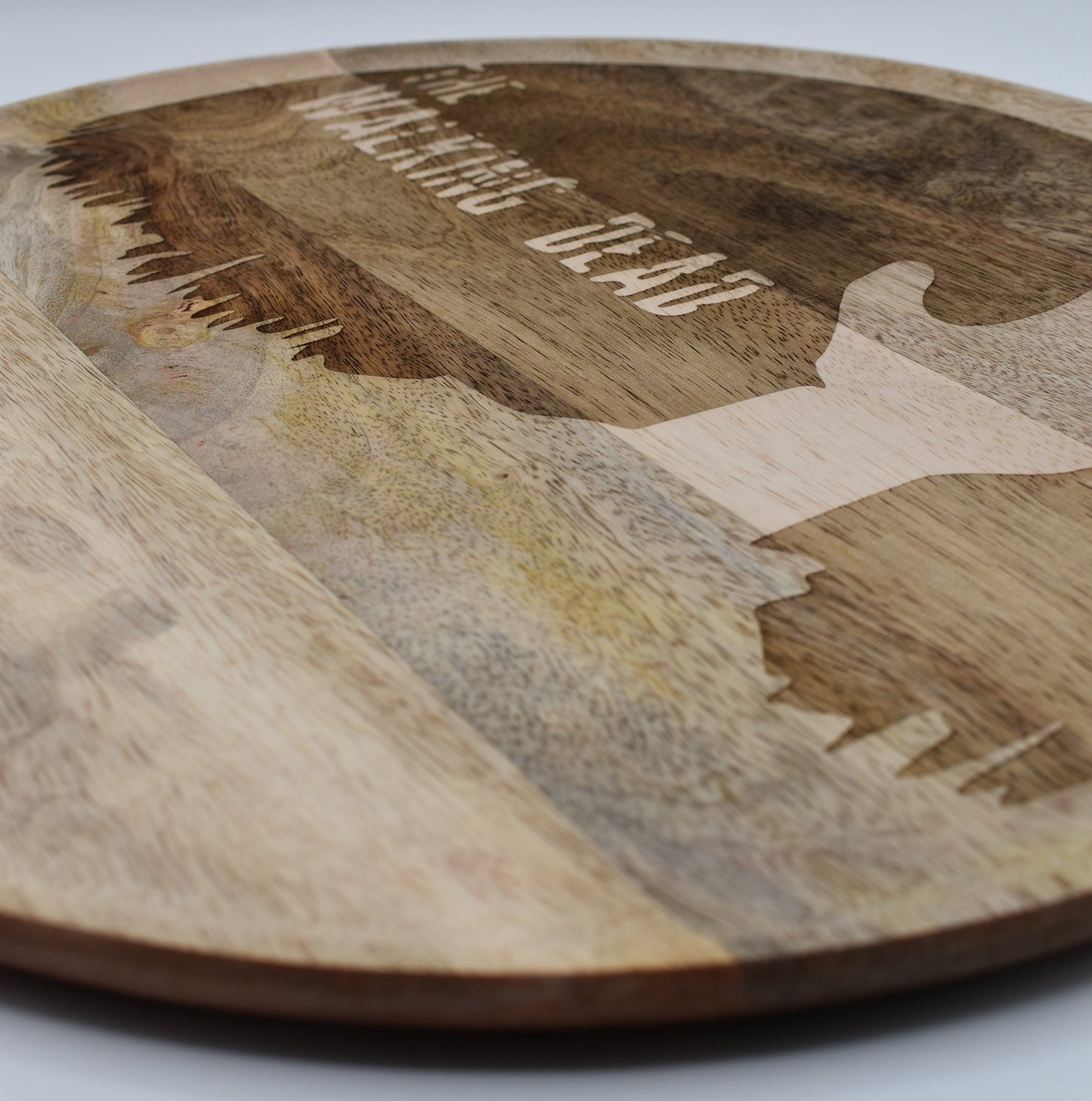 Plateau en bois gravé The Walking Dead