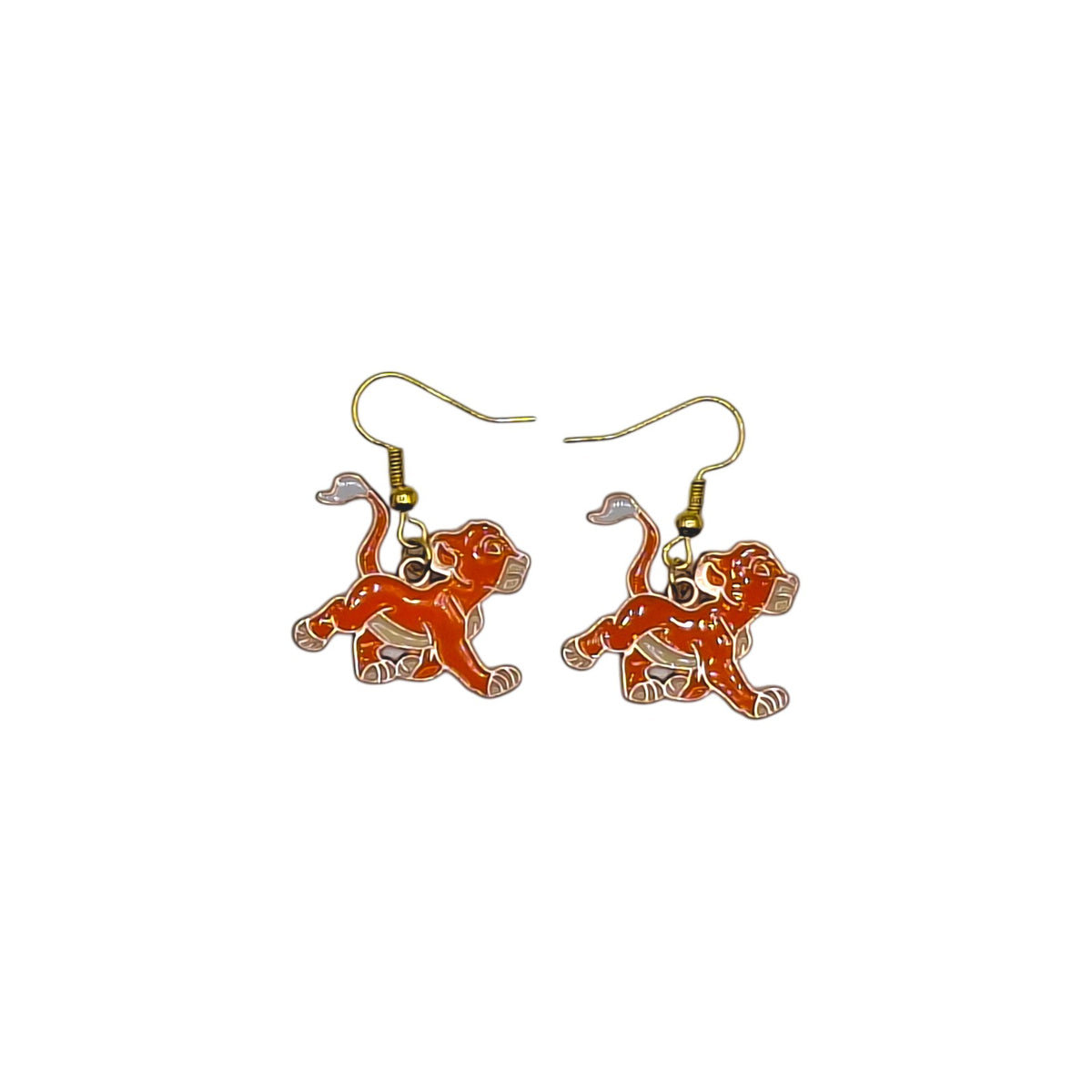 Boucles d’oreilles Abu d’Aladdin sur fond blanc