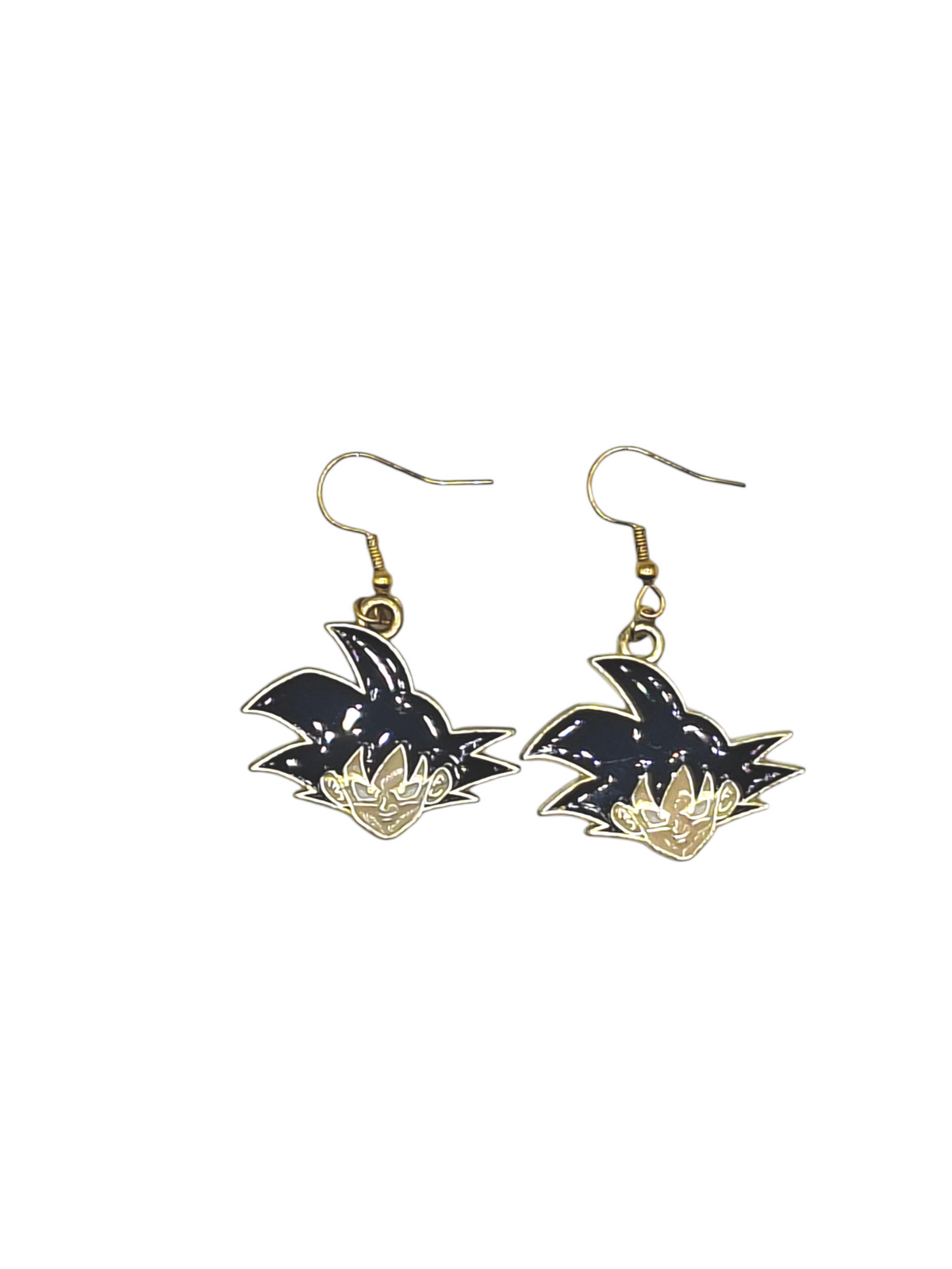 Boucles d’oreilles Goku – Portrait – Dragon Ball – Inox doré – Created Artisan
