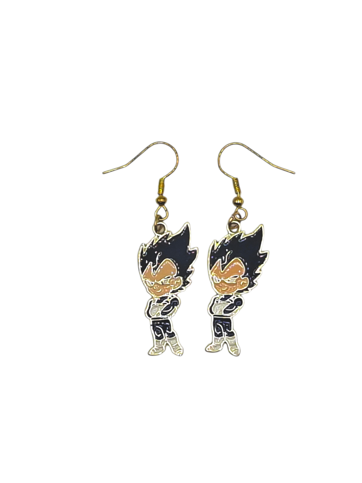 Boucles d’oreilles Vegeta – Chibi bras croisés – Dragon Ball – Inox doré – Created Artisan