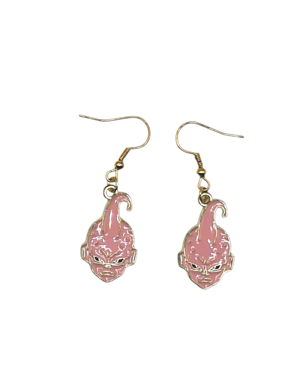 Boucles d’oreilles Majin Buu – Portrait – Dragon Ball – Inox doré – Created Artisan