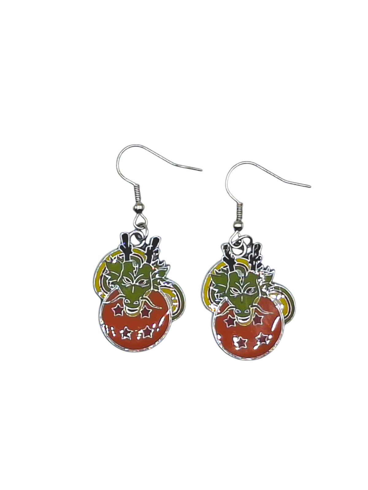 Boucles d’oreilles Shenron & Dragon Balls – Dragon Ball – Inox argenté – Created Artisan