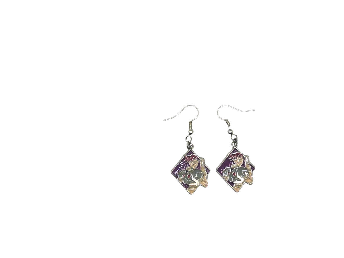 Boucles d’oreilles Eijiro Kirishima – My Hero Academia – Inox argenté – Created Artisan