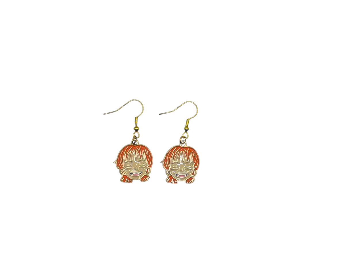 Boucles d’oreilles Nami – Portrait – One Piece – Inox doré – Created Artisan