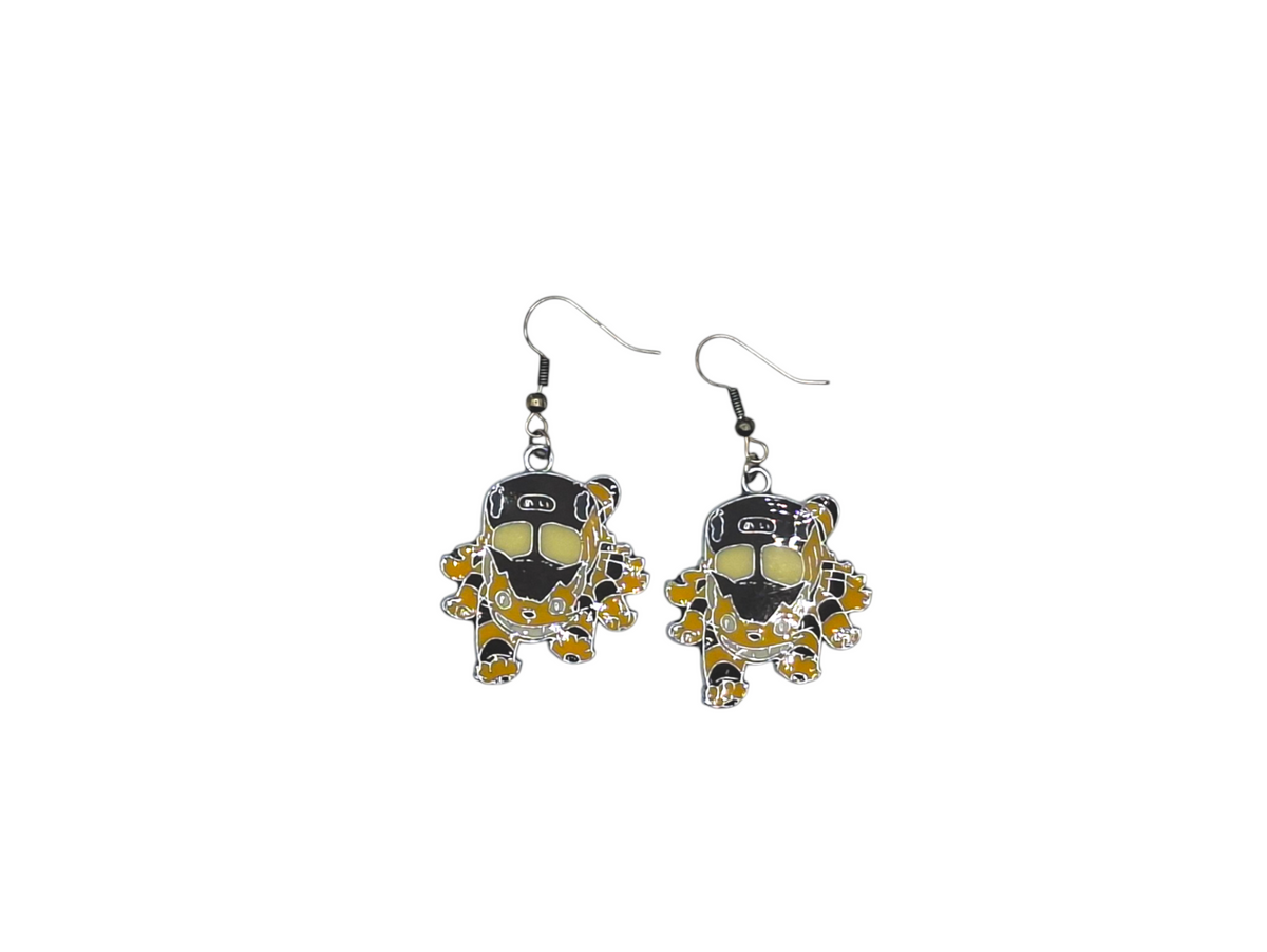 Boucles d’oreilles Chatbus – Mon voisin Totoro – Inox argenté – Created Artisan