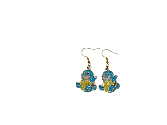 Boucles d’oreilles Carapuce – Pokémon – Inox doré – Created Artisan