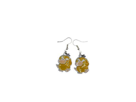 Boucles d’oreilles Psykokwak – Pokémon – Inox argenté – Created Artisan