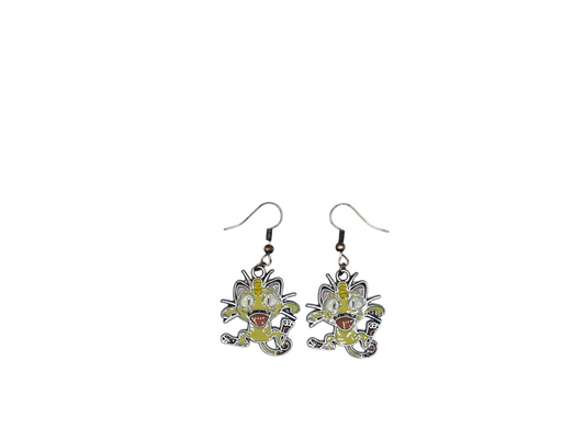 Boucles d’oreilles Miaouss – Pokémon – Inox argenté – Created Artisan