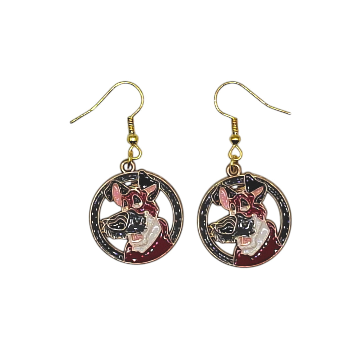 Boucles d’oreilles Foxy – Five Nights at Freddy’s – Inox doré – Created Artisan