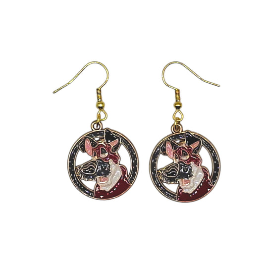 Boucles d’oreilles Foxy – Five Nights at Freddy’s – Inox doré – Created Artisan