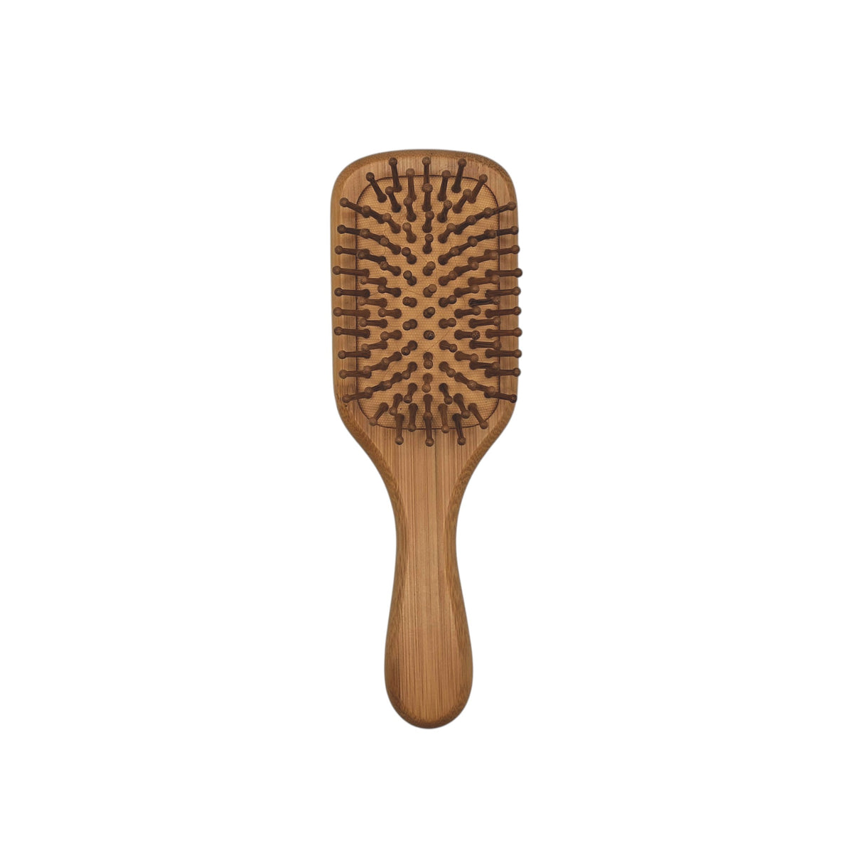 Brosse à cheveux en bambou vierge personnalisable – dos