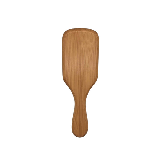 Brosse à cheveux en bambou vierge personnalisable – face à graver