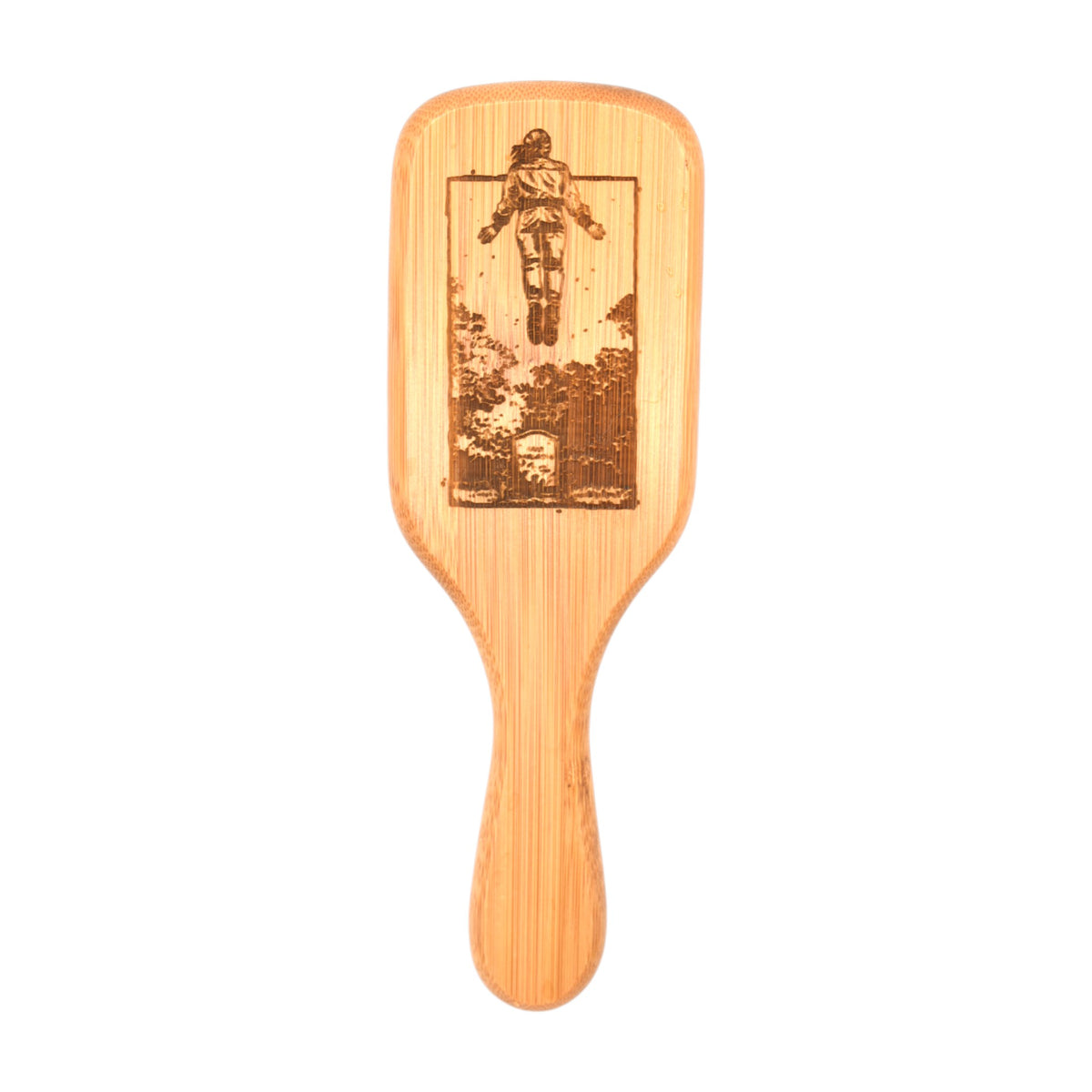 Brosse à cheveux en bambou gravée inspirée de Max dans Stranger Things