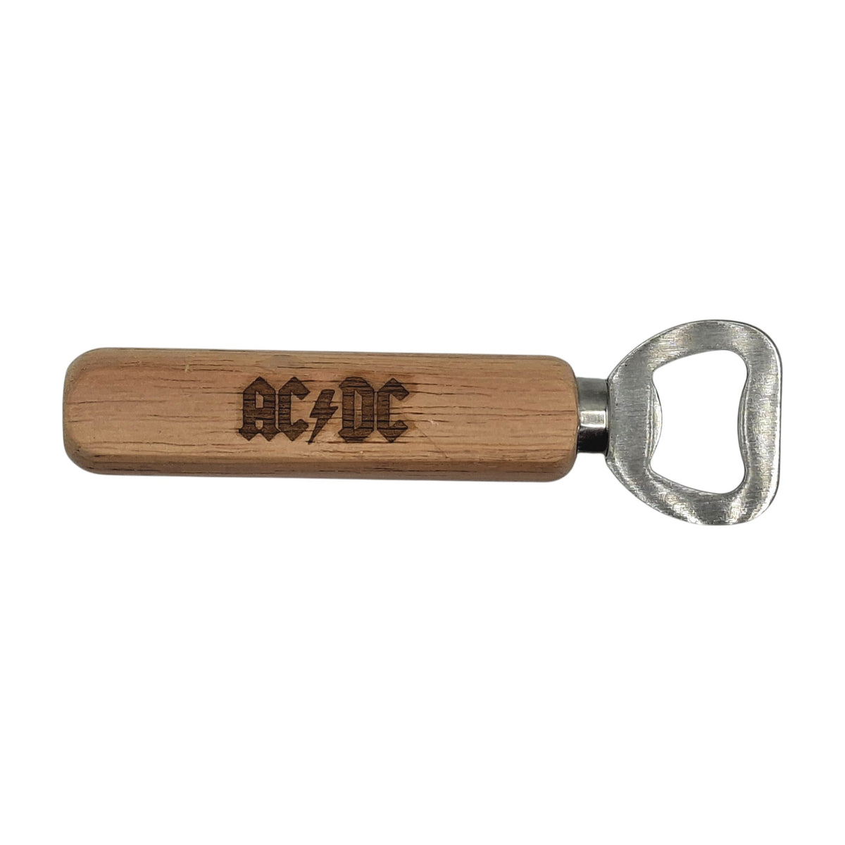 Décapsuleur en bois gravé inspiré d’AC/DC