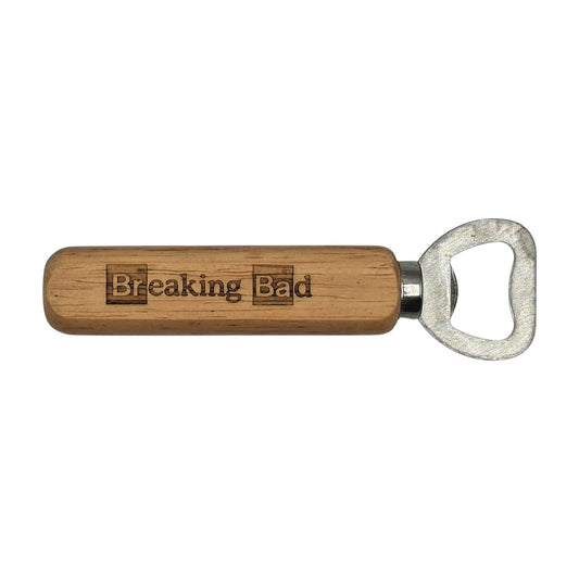 Décapsuleur en bois gravé inspiré de Breaking Bad