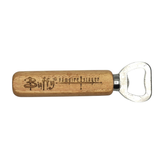 Décapsuleur en bois gravé inspiré de Buffy contre les vampires