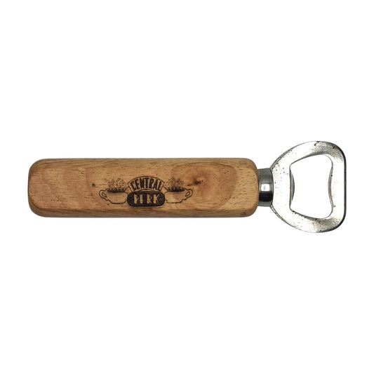Décapsuleur en bois gravé inspiré de Friends – Central Perk