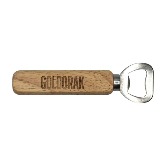 Décapsuleur en bois gravé inspiré de Goldorak