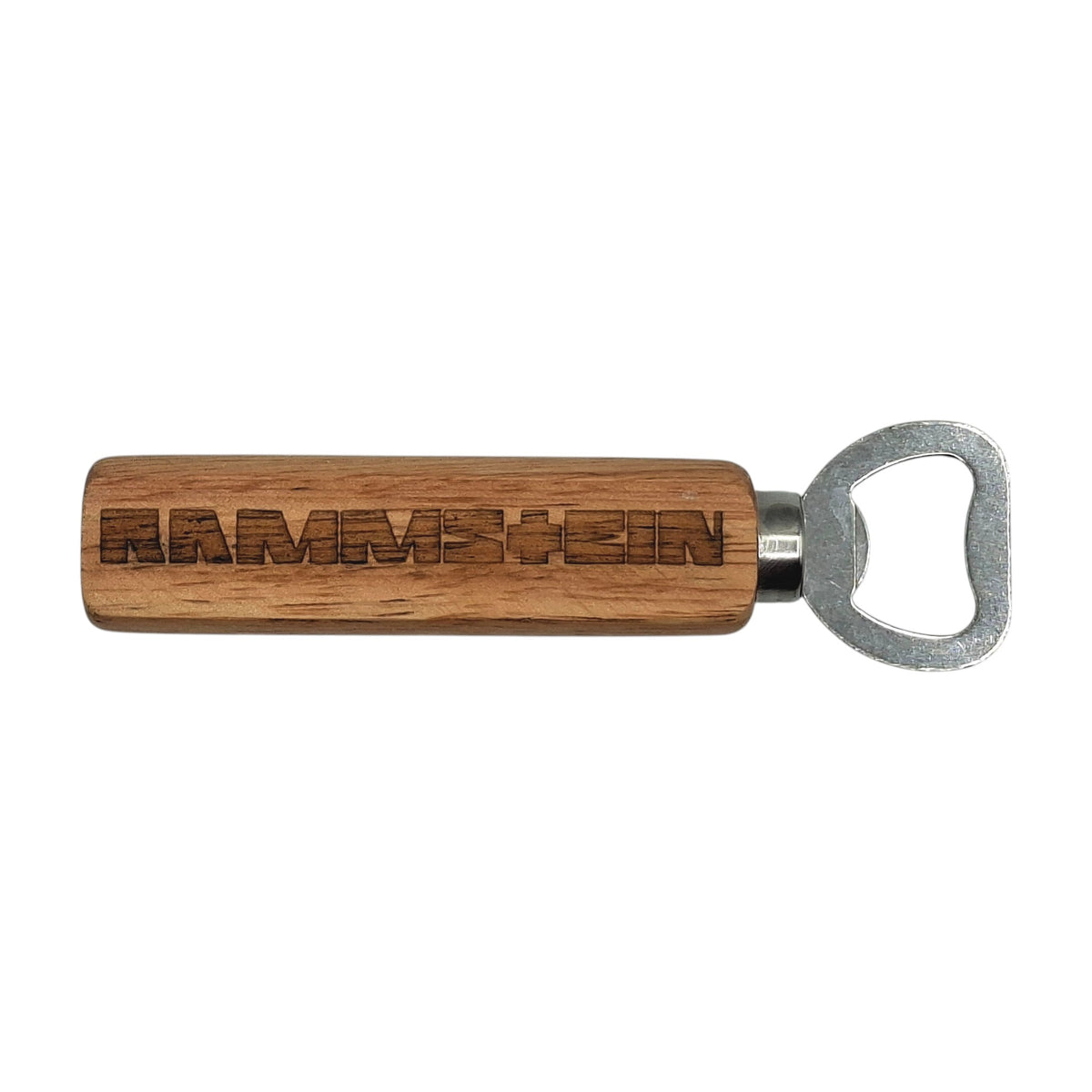 Décapsuleur en bois gravé inspiré de Rammstein