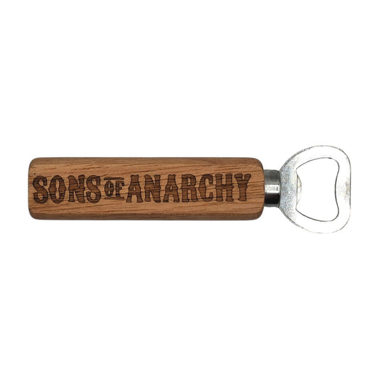 Décapsuleur en bois gravé inspiré de Sons of Anarchy