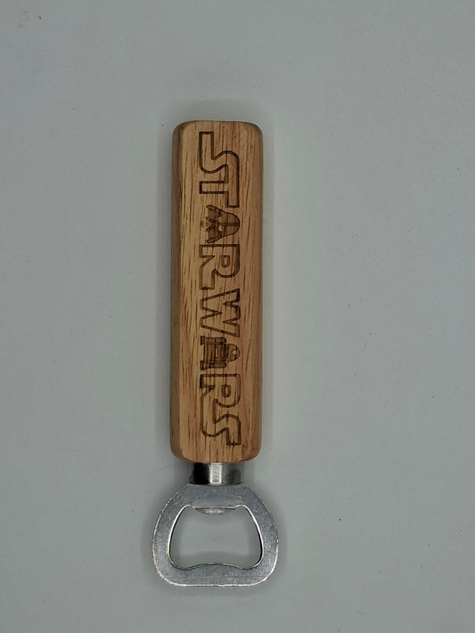 Décapsuleur en bois gravé inspiré de Star Wars