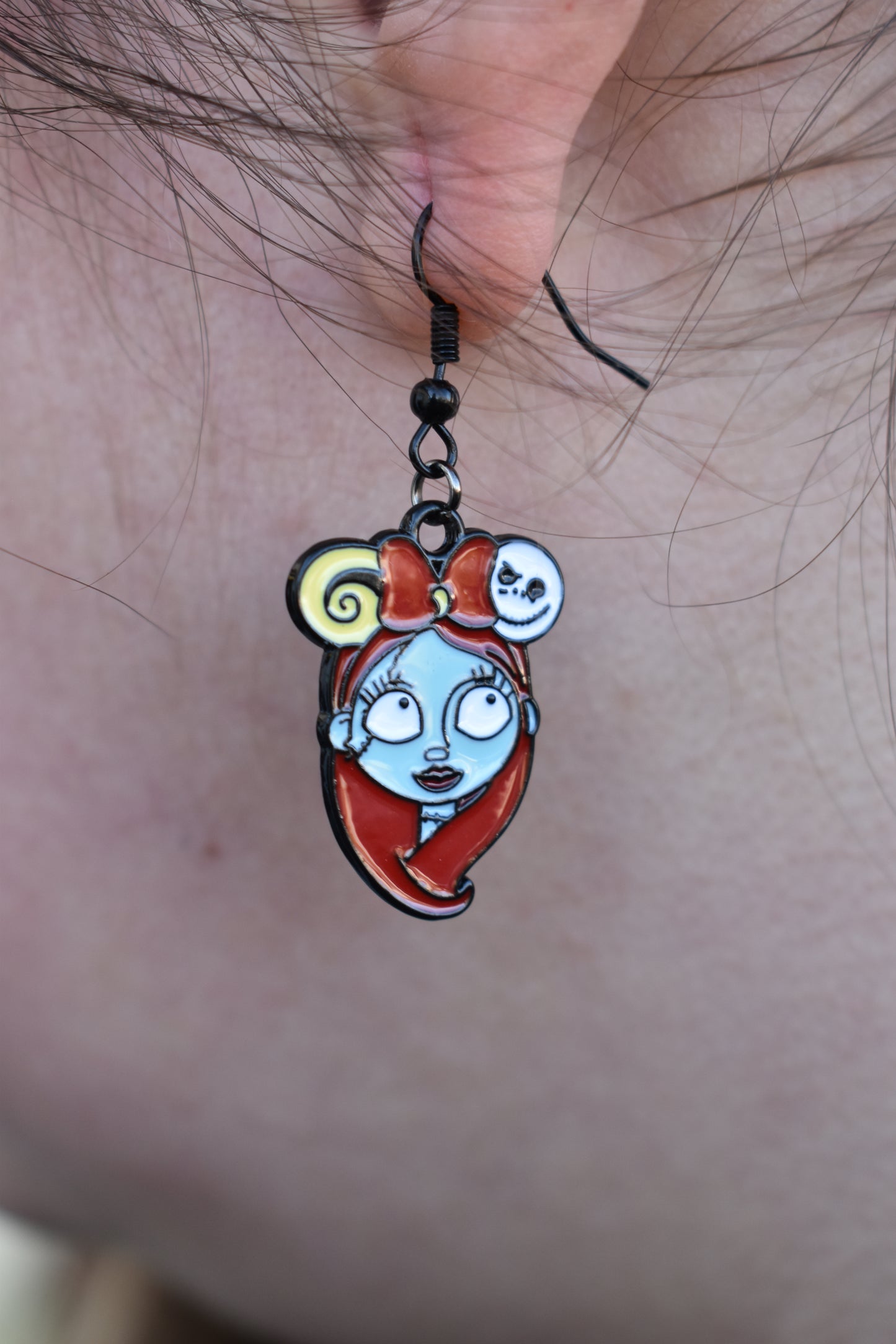 Boucles d’oreilles Sally – Inox | Inspirées de L’Étrange Noël de Monsieur Jack