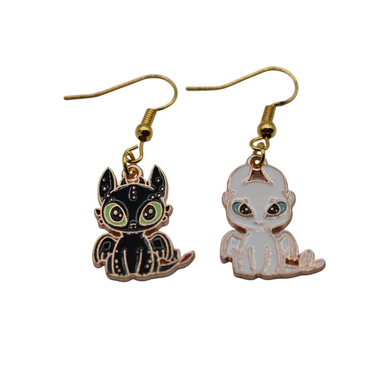 Boucles d’oreilles Krokmou & Furie Blanche – Dragons