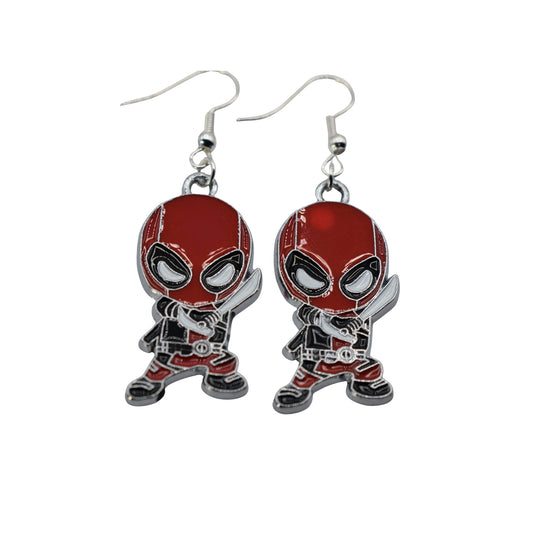 Boucles d’oreilles Deadpool chibi – Inspiration super-héros | Inox