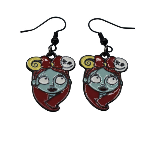 Boucles d’oreilles Sally – Inox | Inspirées de L’Étrange Noël de Monsieur Jack