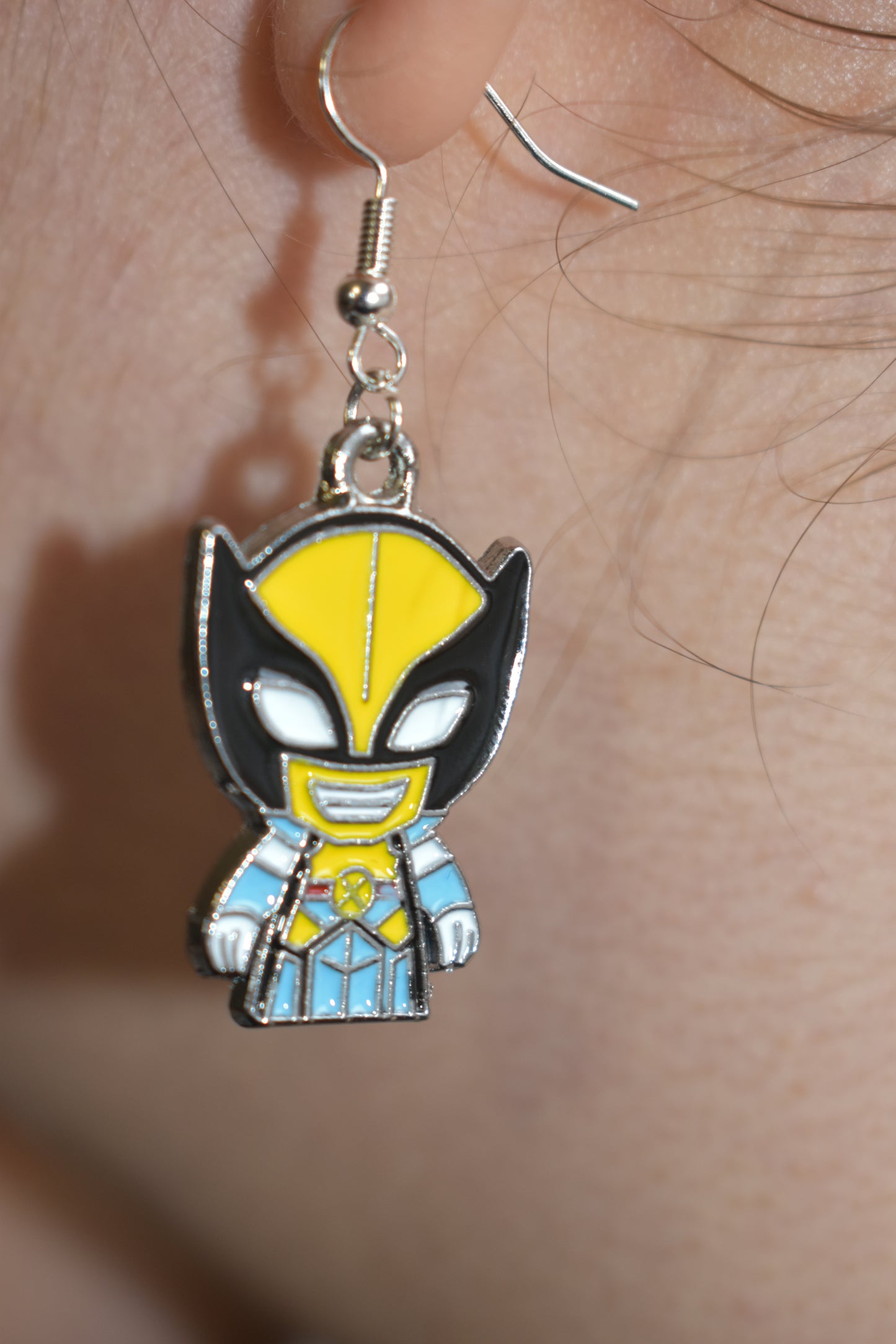 Boucles d’oreilles Deadpool & Wolverine – Duo chibi | Inox