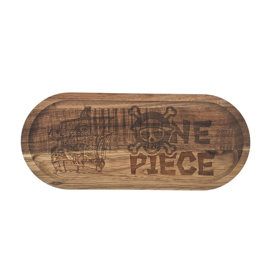 Plateau de service en bambou gravé One Piece – Created Artisan