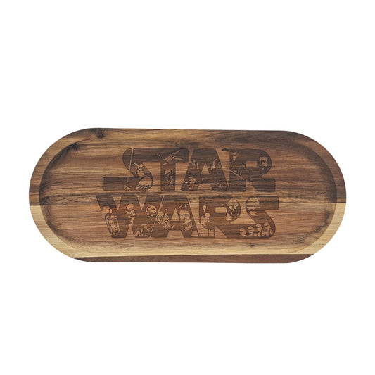 Plateau de service en bambou gravé Star Wars – Created Artisan