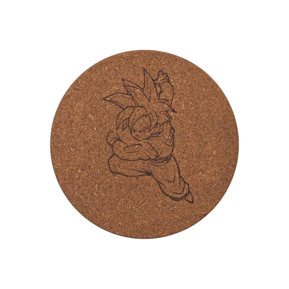Sous-plat en liège gravé – Gohan – Dragon Ball – Created Artisan